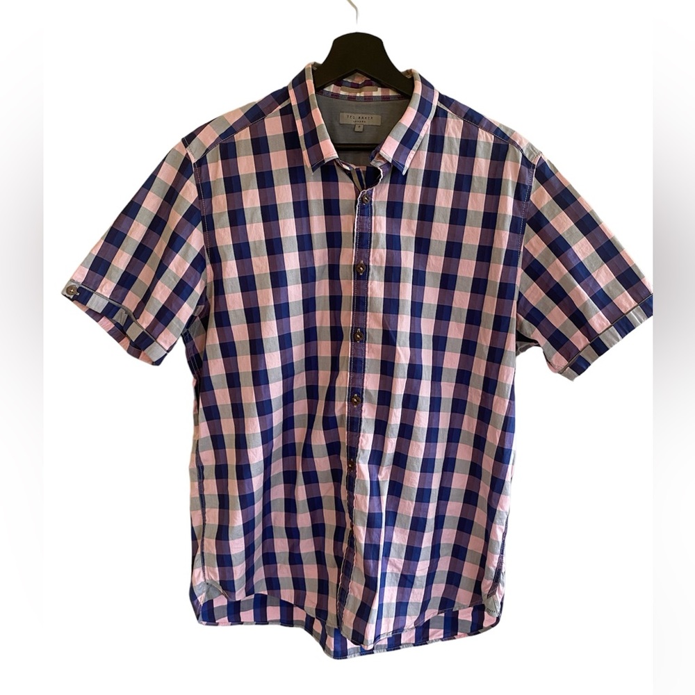 Ted Baker London Shirt Sleeved Shirt Size 5 (XL)